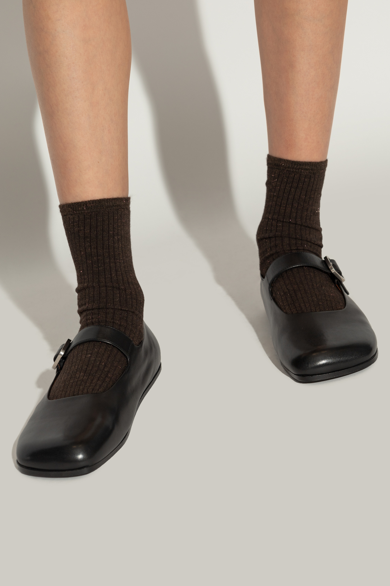 新品　Marsèll　ballerina shoes　38 Women's leather Ballerina Shoes, suede Flats | Marsèll